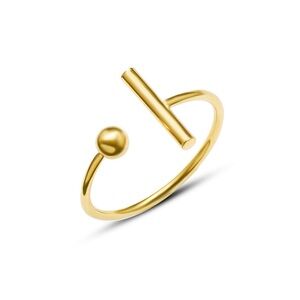 18K Gold Plated Open Ring*Minimalist Dainty Band Waterproof Sweatproof*MLR024